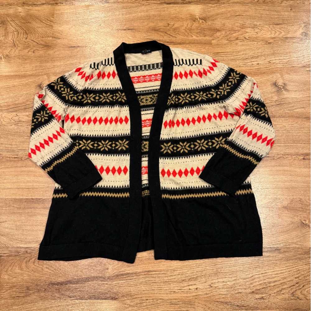 Talbots Wool Blend Open Cardigan Sweater, Women's, 2X